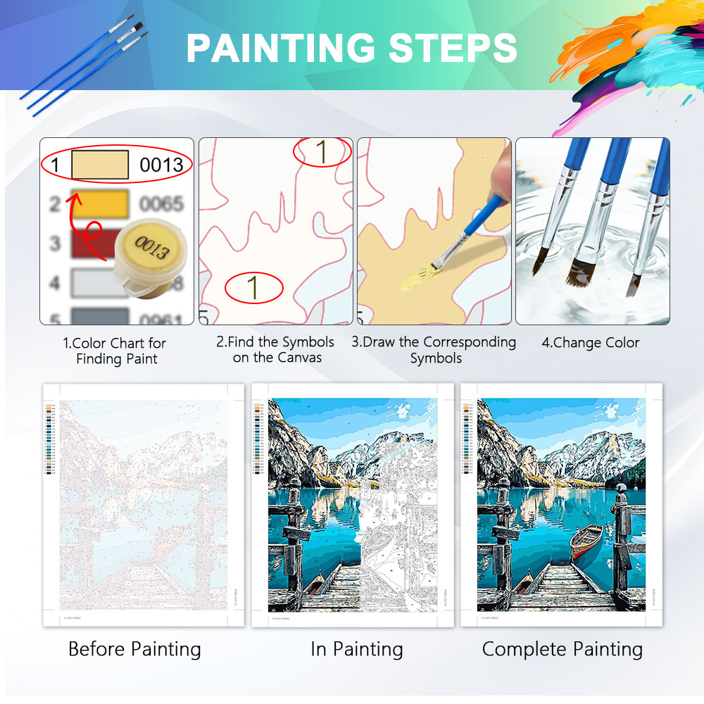 HUACAN Paint By Number Kits Ra - огляд і ціна Diy Elektronik