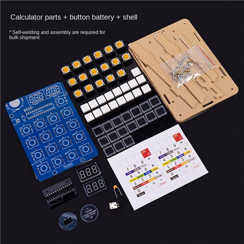 QWE-5X Calculator DIY Kit 51 M - огляд і ціна Homemade Diy Electronics