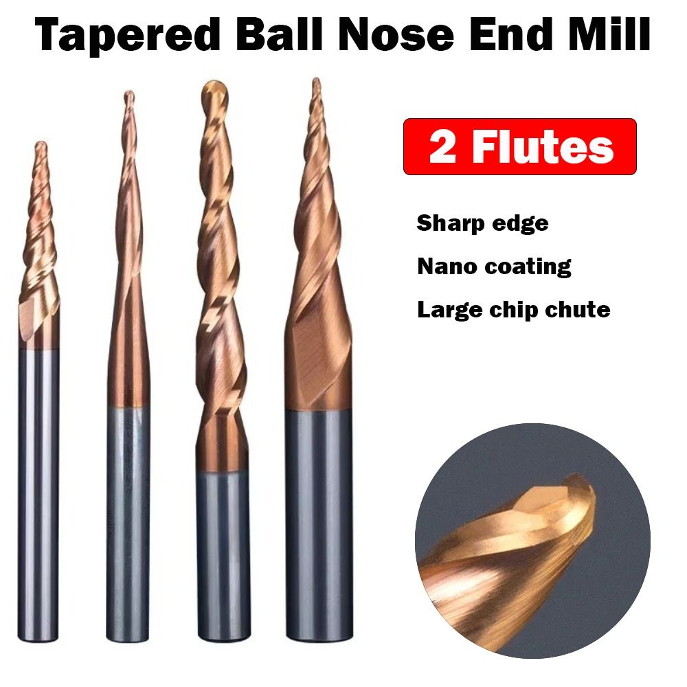 HRC55 Solid Carbide Ball Nose  - огляд і ціна Diy Cnc Router Electronics