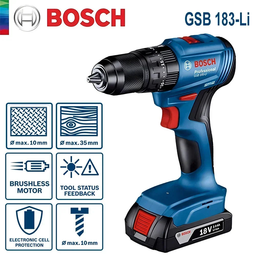 Bosch GSB183-LI 18V Cordless I - огляд і ціна Bosch Drill Gsb 18V
