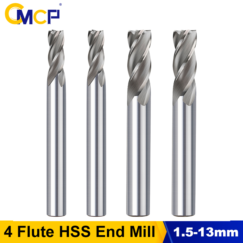 CMCP 1.5-13mm 4 Flute HSS End  - огляд і ціна Diy Cnc Router Electronics