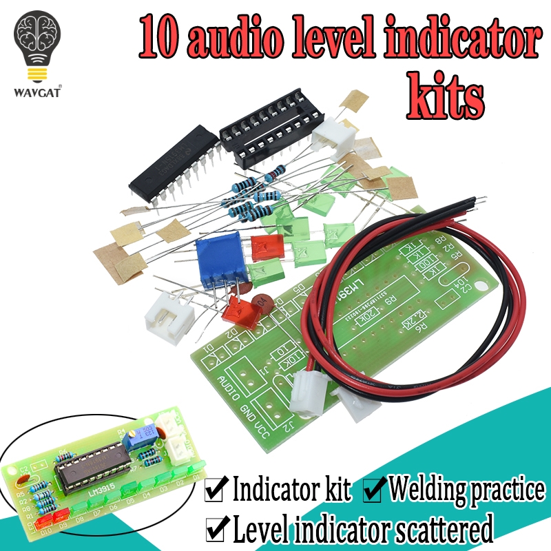 LM3915 DC 9V-12V 10 LED Sound  - огляд і ціна Diy Audio Electronics Kit
