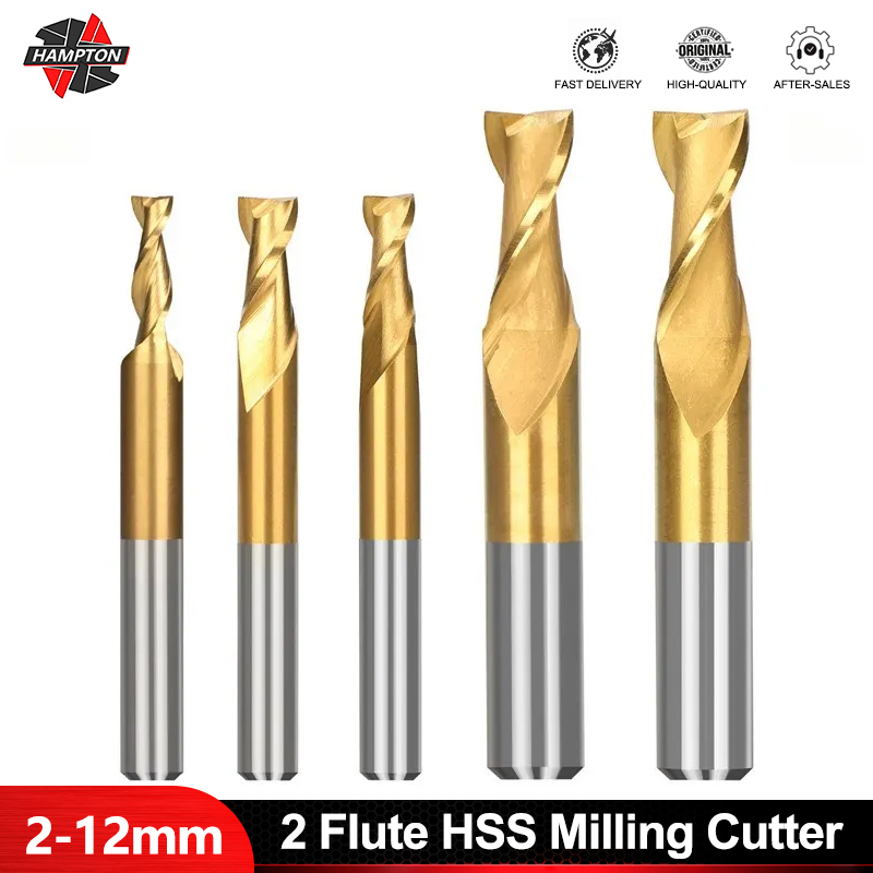 HAMPTON 2 Flute HSS Milling Cu - огляд і ціна Diy Cnc Router Electronics